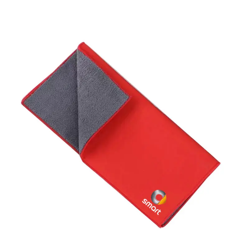 

Замшевое коралловое полотенце, тряпка для чистки, утолщенное впитывающее полотенце, автомобильное полотенце для Mercedes Smart Fortwo Forfour 450 451 453, аксессуары