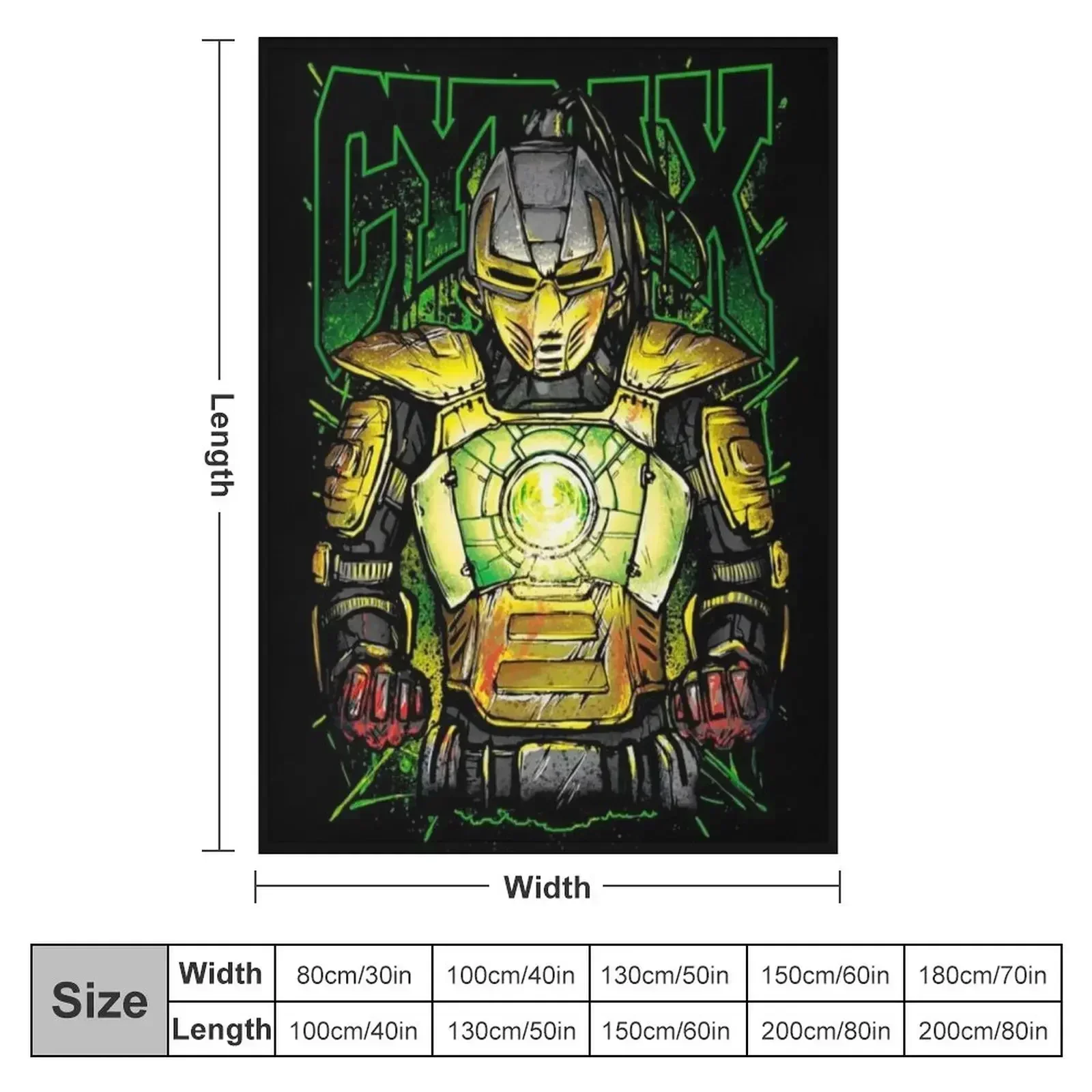 Одеяло Mortal Kombat Cyrax лохматое теплое зимнее одеяло для сна