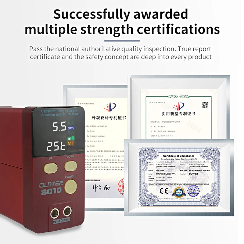 Аппарат точечной сварки GLITTER 801D 12 кВт импульсный точечный сварочный аппарат для
