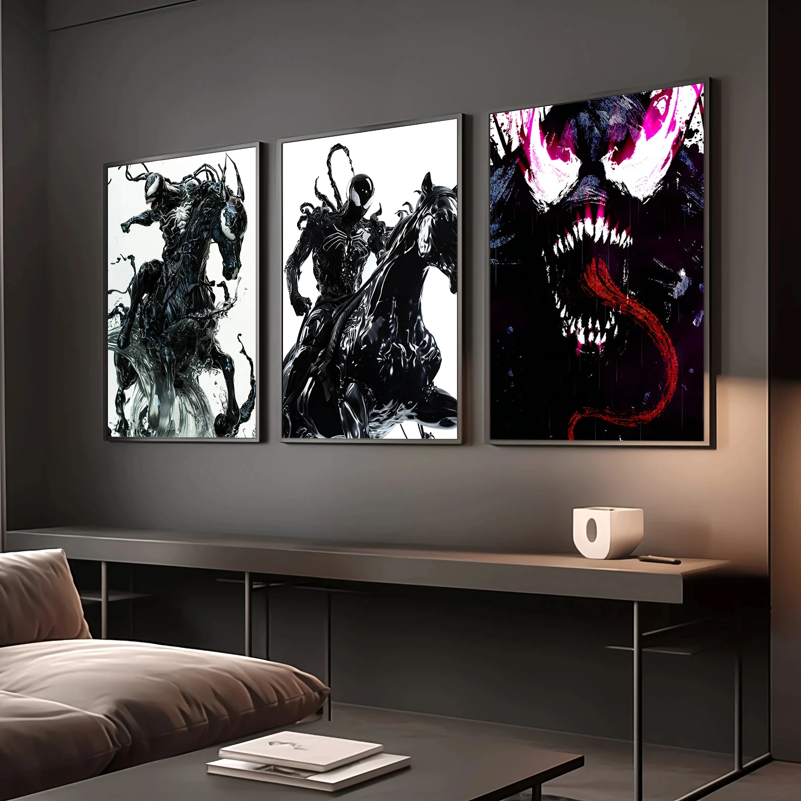 Самоклеящиеся бумажные плакаты Venom Mavel обои из фильма фигурки Человека-паука HD