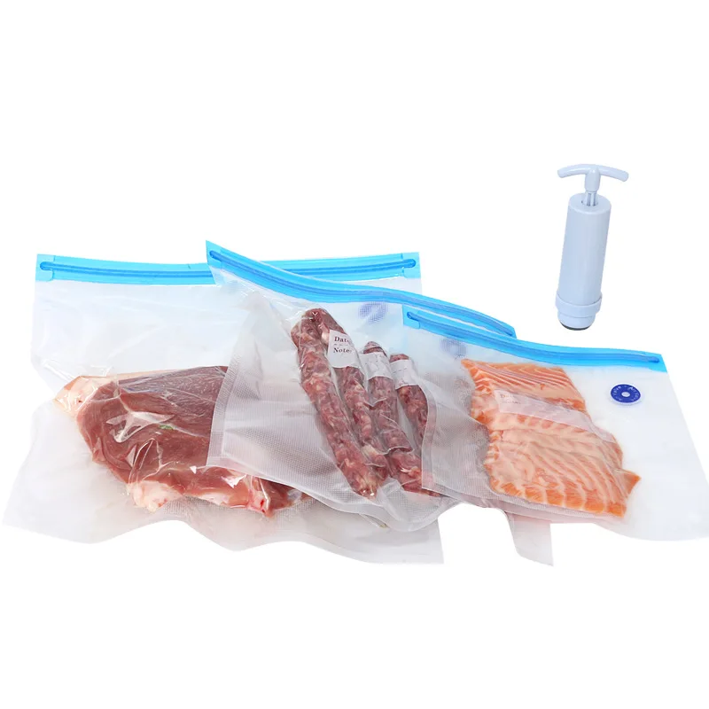 

Manual Air Pump Food Vacuum Compression Bag Vacuum Preservation Bag Grain Vacuum Bag Refrigerator Storage To Remove Odor