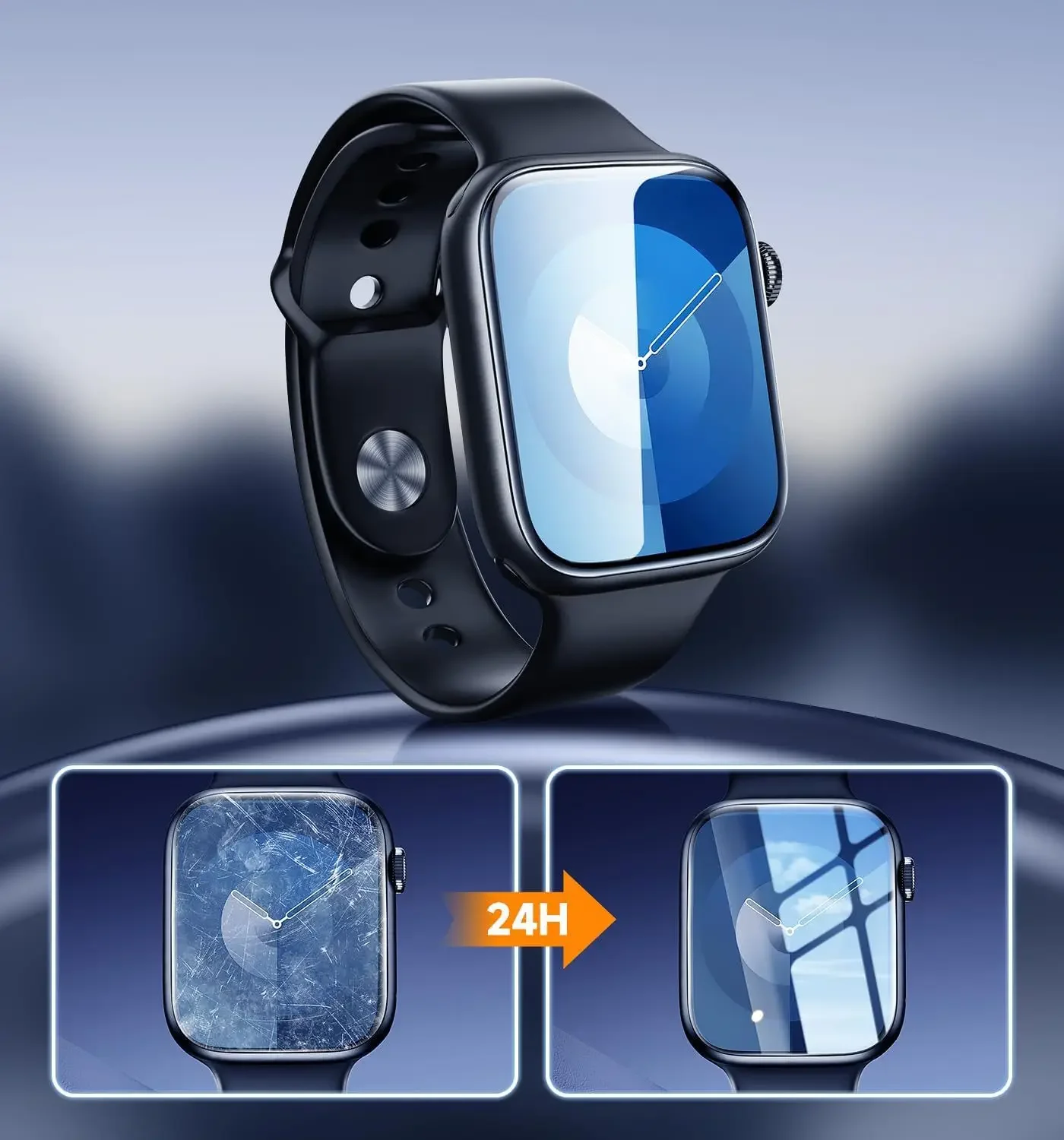 Фото 2 шт. высококачественная керамическая пленка для Apple iWatch ultra 2 49 мм серии 10 46 мм 7 8 9 6 5 4 SE 45 мм 44 мм 41 мм 40 мм Защитная пленка для экрана №4
