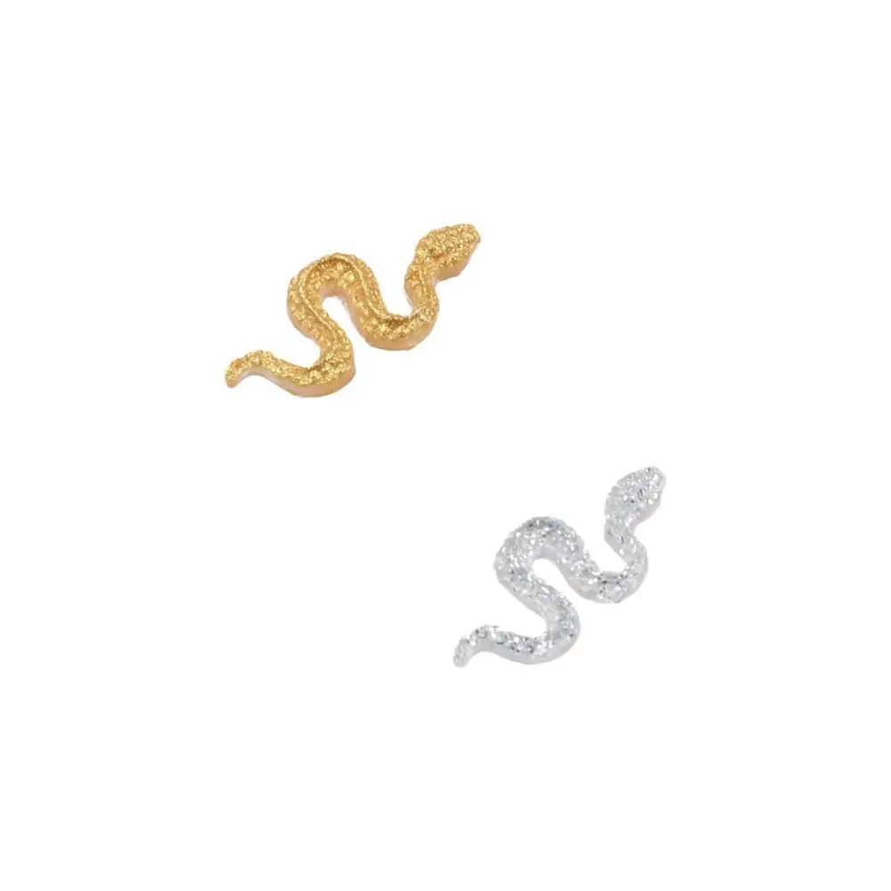 50 шт. DIY 3D украшения для дизайна ногтей мини-модные аксессуары со змеей плоская