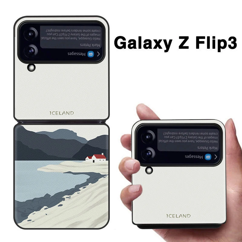 

Folding Screen Phone Case For Samsung Galaxy Z Flip Flip3 Zflip 3 5G Galaxy Flip 3 All-Inclusive Simple Protective Shell Cover