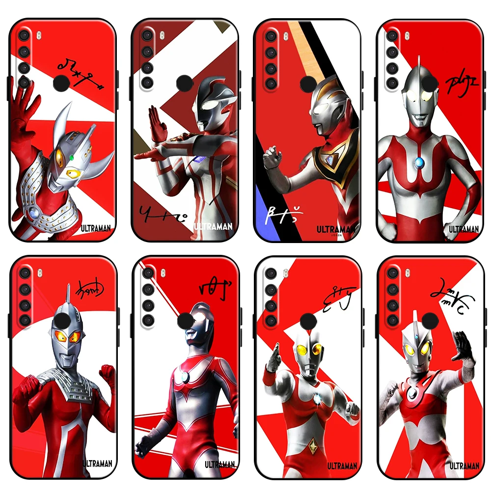 

Anime Ultraman For Xiaomi Redmi 8 8A Redmi Note 8 8T Pro Phone Case TPU Silicone Cover Coque Soft Funda Back Liquid Silicon