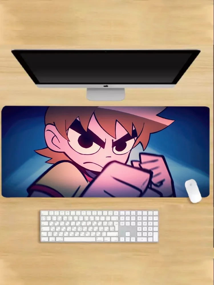 Scott Pilgrim Takes Off Mousepad Mouse Pad Laptop Gaming Accessories Large Desk Mat Computer Gamer Keyboard Rug Carpet