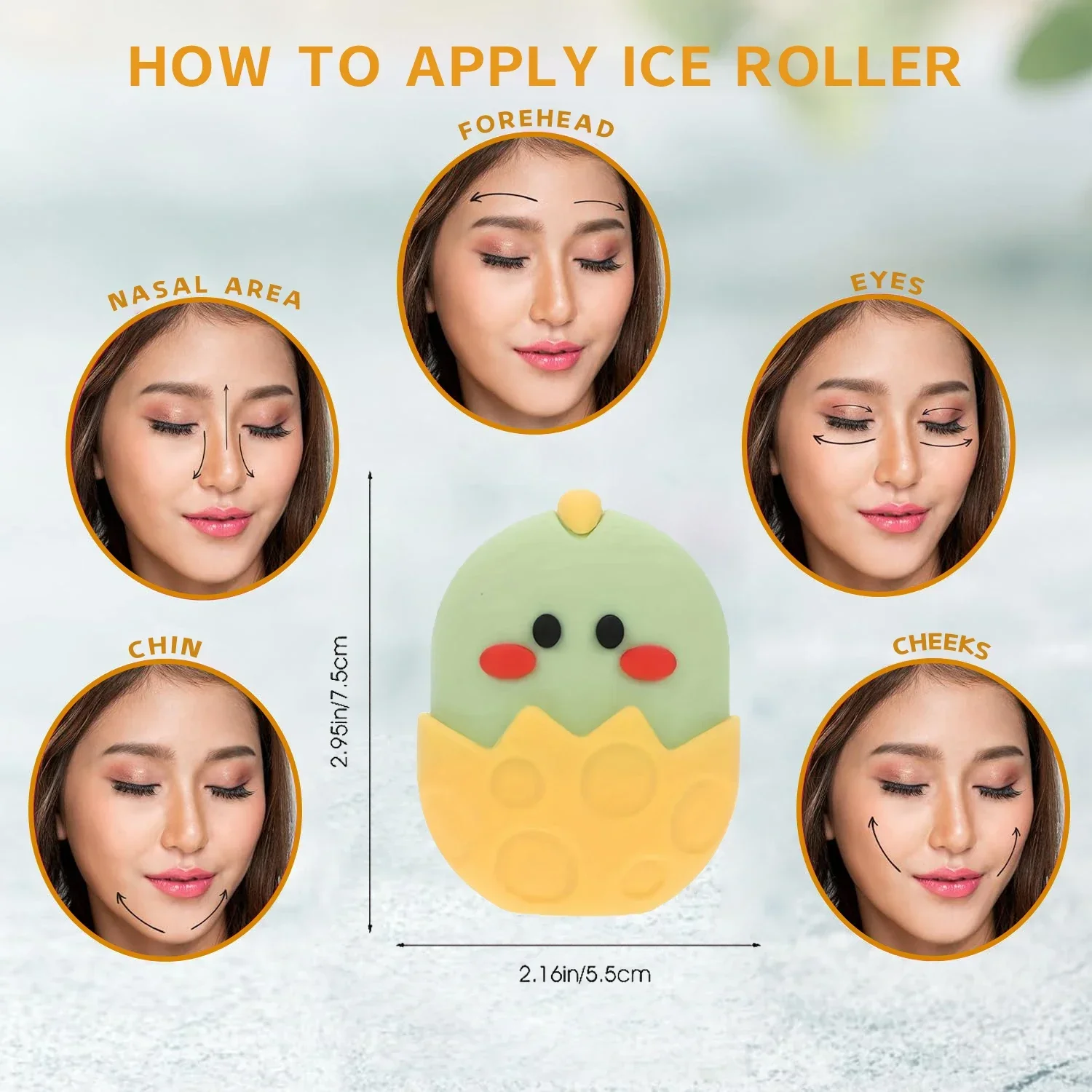 Силиконовые кубики льда для ухода за кожей лифтинга и контуринга