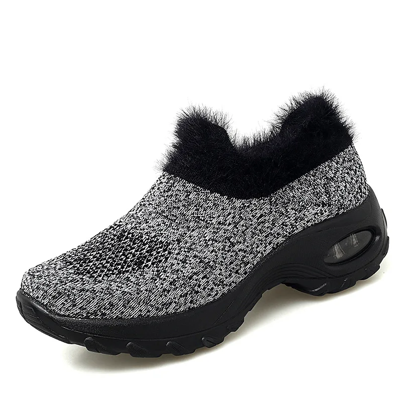 

Brand Running Shoes For Women Winter Sneakers Woman Fashion Wear-resisting Platform Sock Shoes Sport Non-slip Walking Footwear