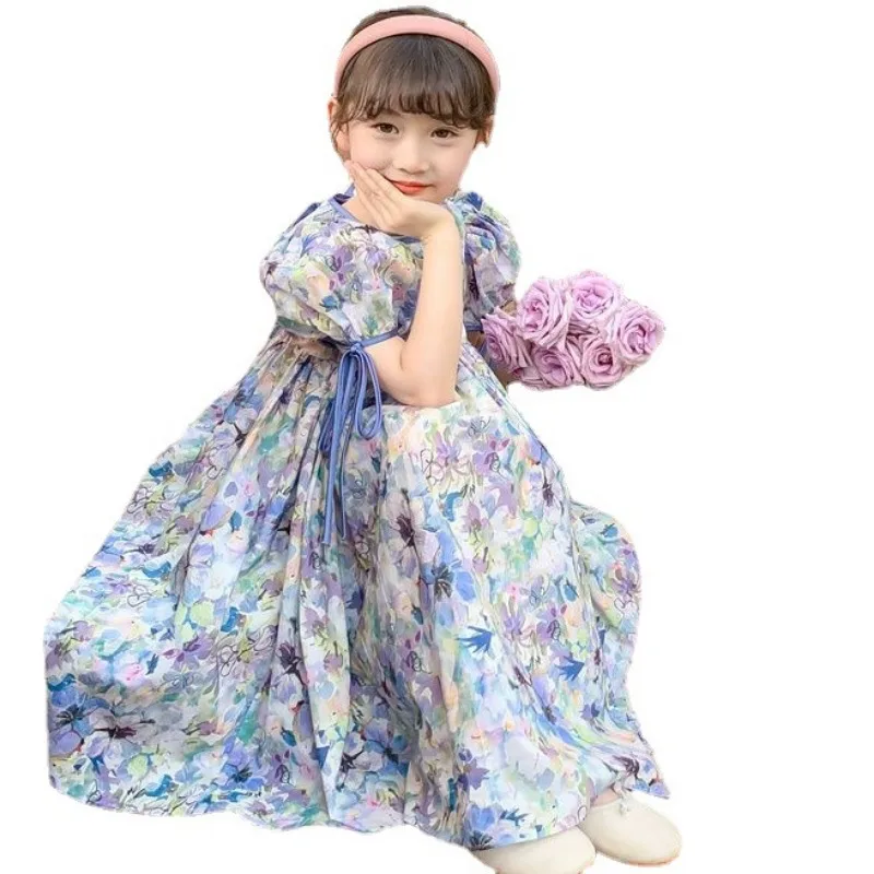 Женское летнее платье с открытой спиной и коротким рукавом