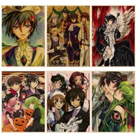 code geass lelouch of the rebellion anime diy poster kraft paper prints and posters kawaii room decor