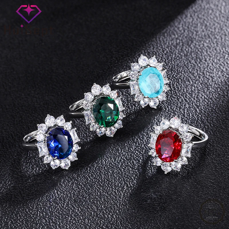 

HuiSept Elegant Ring 925 Silver Jewelry with Zircon Gemstone Accessories for Women Wedding Party Gift Finger Rings Wholesale