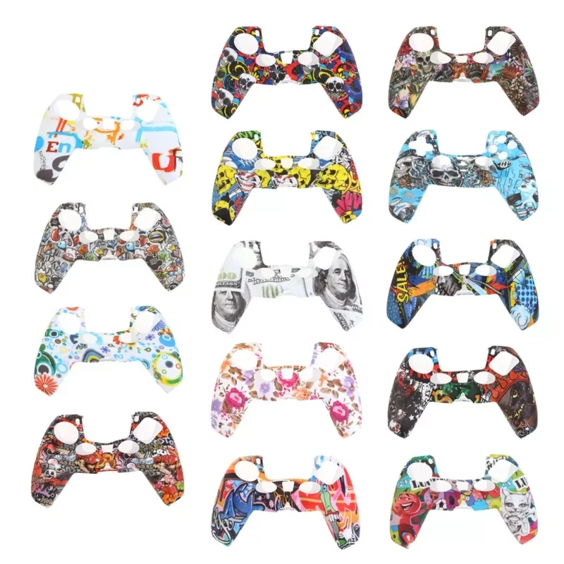 

Soft Silicone Anti Slip Case Cover for PS5 Controller Gamepad Control Skin Guard Protection Game Accessories X6HB