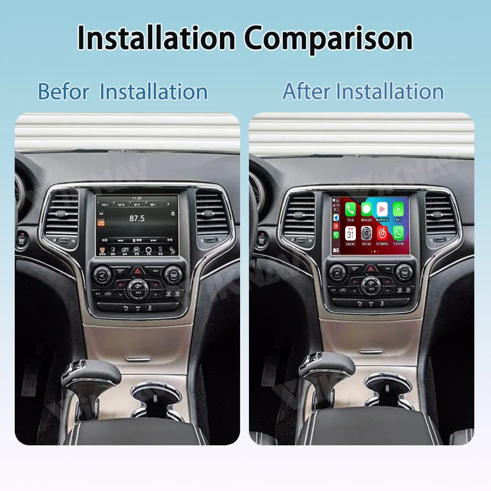 Фото Автомобильный радиоприемник Linux с интерфейсом для Chrysler 300c 2012-2016 CarPlay Android Auto Ariplay Mirror Link №2