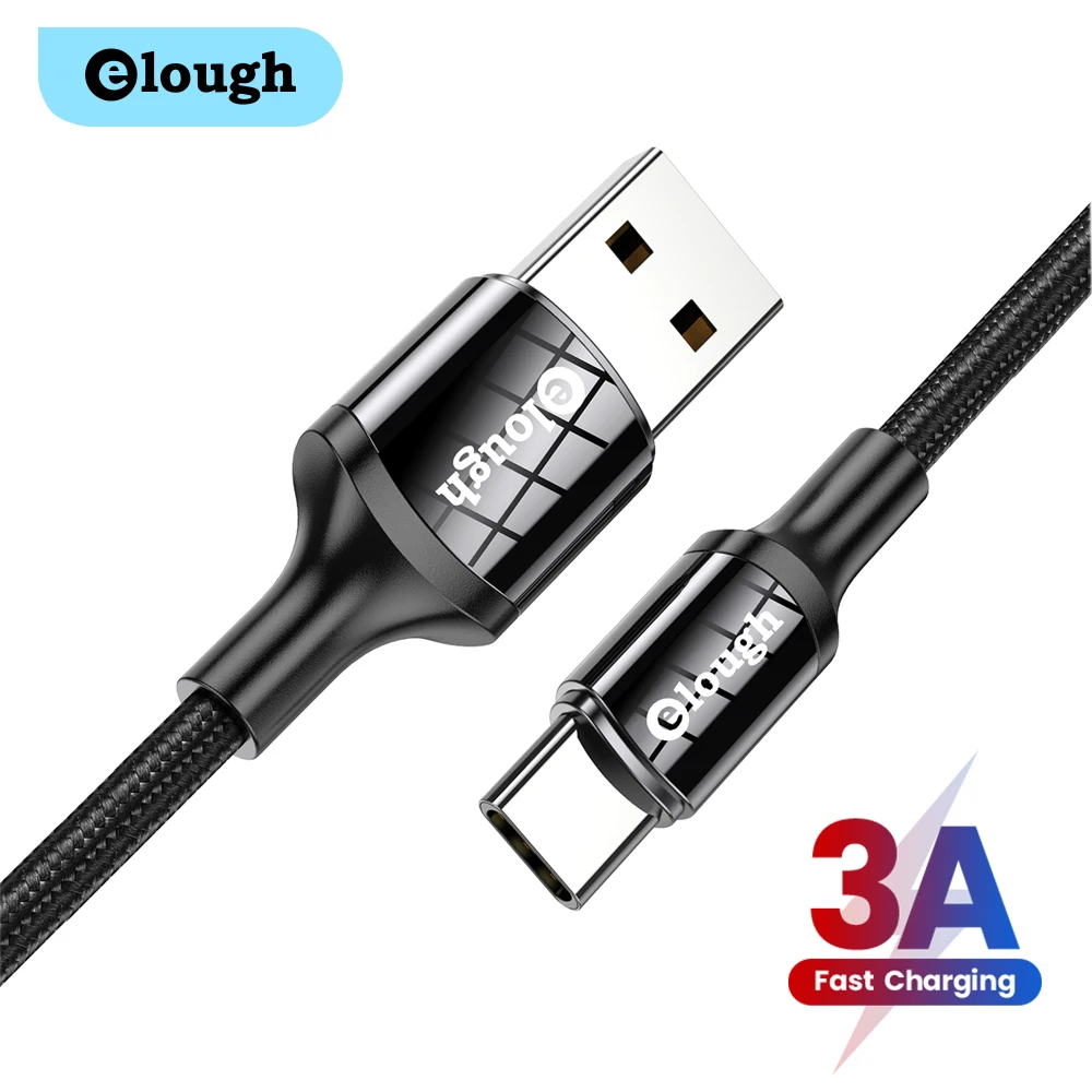  Кабель зарядный Elough USB Type-C с поддержкой быстрой зарядки, 3,0 