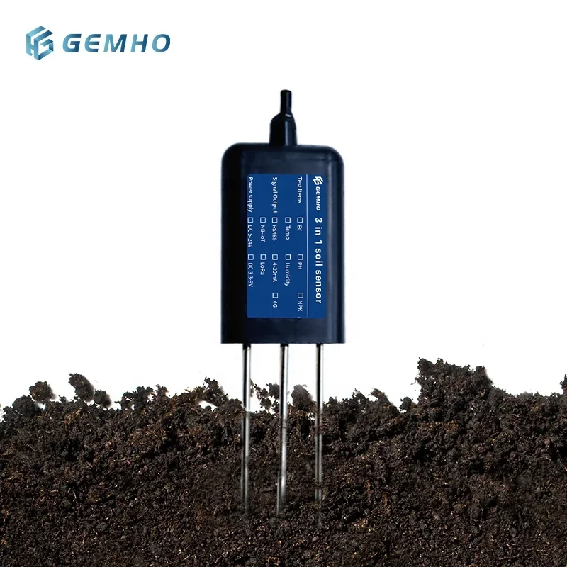 Тест датчика температуры и влажности почвы EC 3 в 1 для умной теплицы