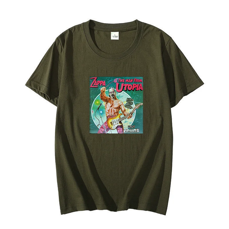 

Frank Zappa The Man From Utopia Rock graphic t shirts Cotton T-shirt short sleeve t-shirts Oversized t-shirt Men's clothing
