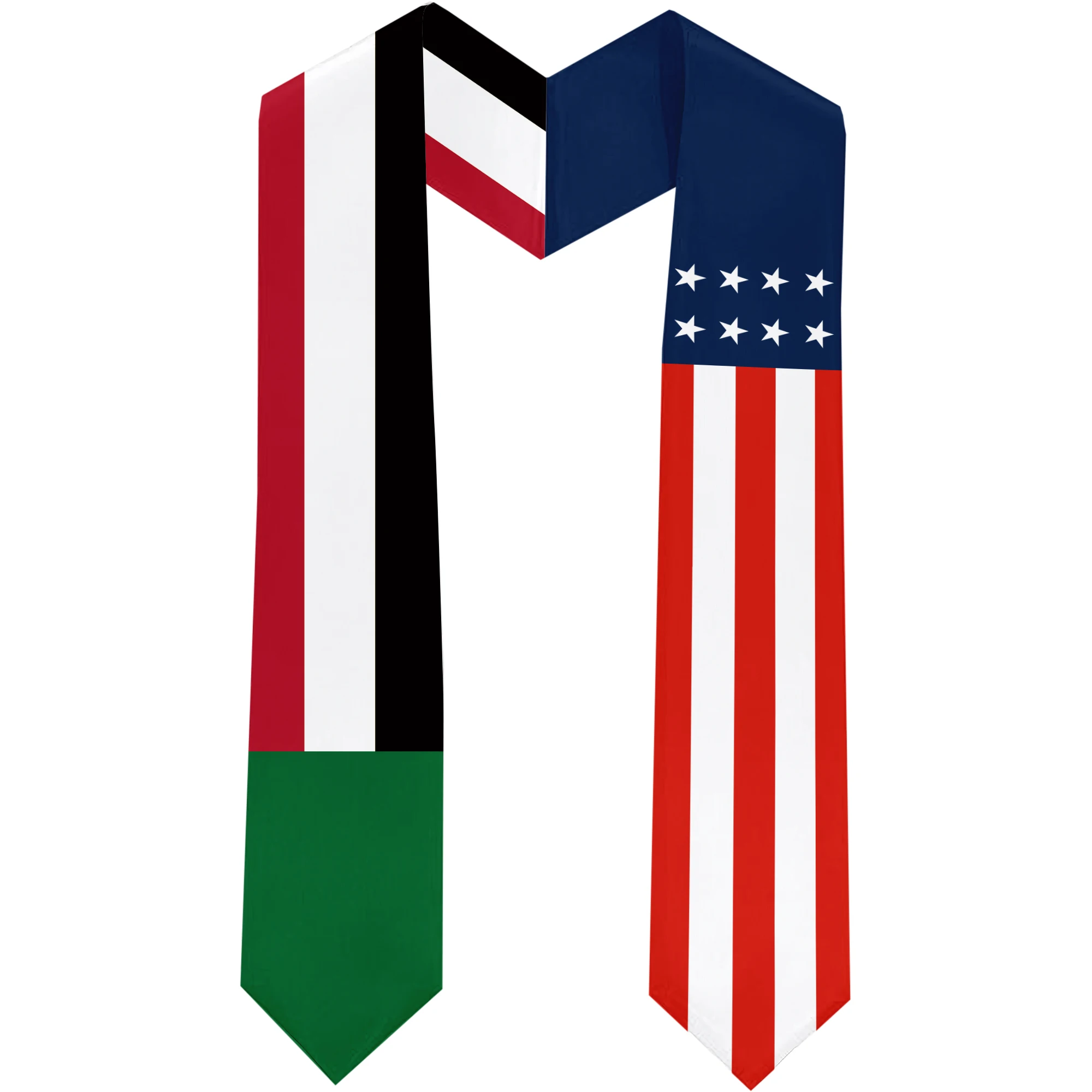 Флаг США и Судана выпускной пояс