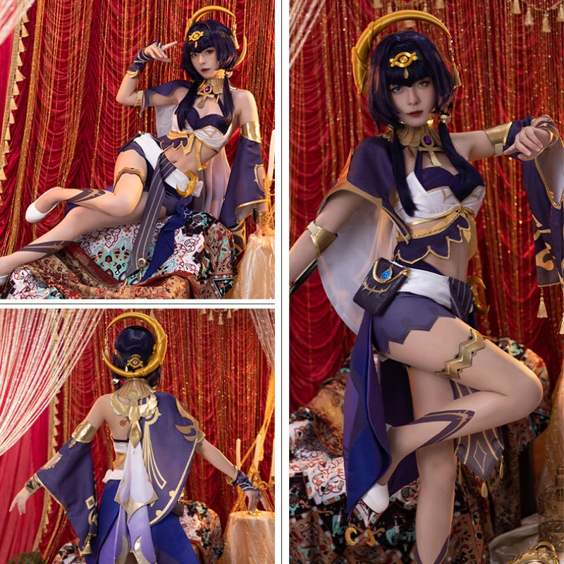 

Genshin Impact Candice cos clothes Xumi Black skin different pupil sister cosplay full set of game clothes clothes female spot