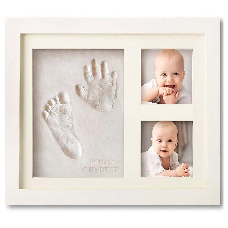 

Памятный подарок для новорожденных, фоторамка «сделай сам» с принтом рук и ног, с формочкой из глины, памятный подарок для роста ребенка, памятный подарок для младенцев