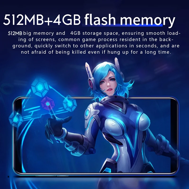 Смартфон P33 Plus 5 8 дюйма двухъядерный Процессор MTK6572 512 МБ + 4 Гб ОЗУ две карты памяти