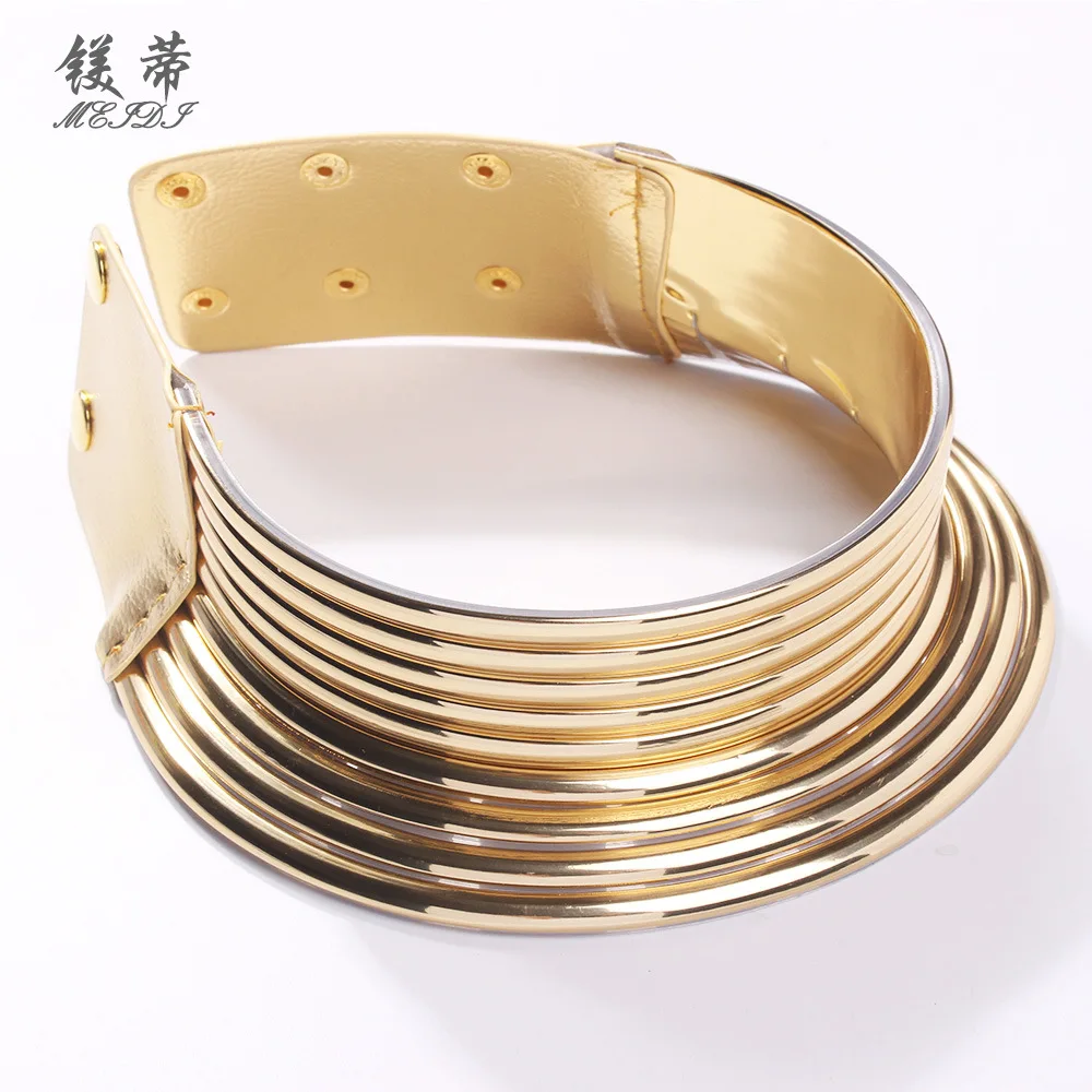 Popular jewelry explosions national style exaggerated personality metal collar