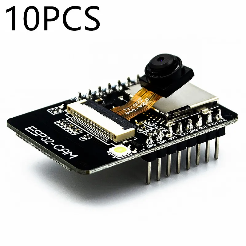 

10PCS esp32 development board,Wireless Module ESP32-CAM WiFi+Bluetooth With Camera Module OV2640 Support Smart Config/AirKiss