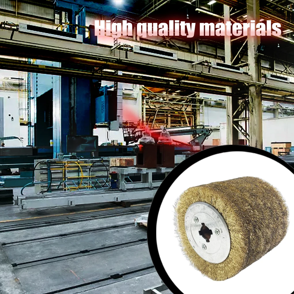 

Wire Brush Polish Wheel Wood Drill Rotary Rust Removal Tool Polishing Deburring Wheels Electric Striping Machine