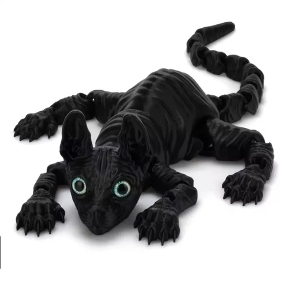 

Реалистичная шарнирная фигурка кошки сфинкса