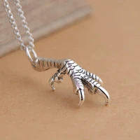2021 hot fashion raven crow oddities bird claw talon pendant necklace creative jewelry for women men gifts