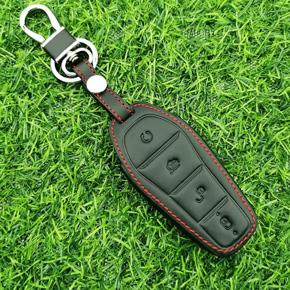 Кожаный чехол для автомобильных ключей BYD Atto 3 Song PRO Lied Han EV Max Yuan Plus Tang DM 2018 Qin