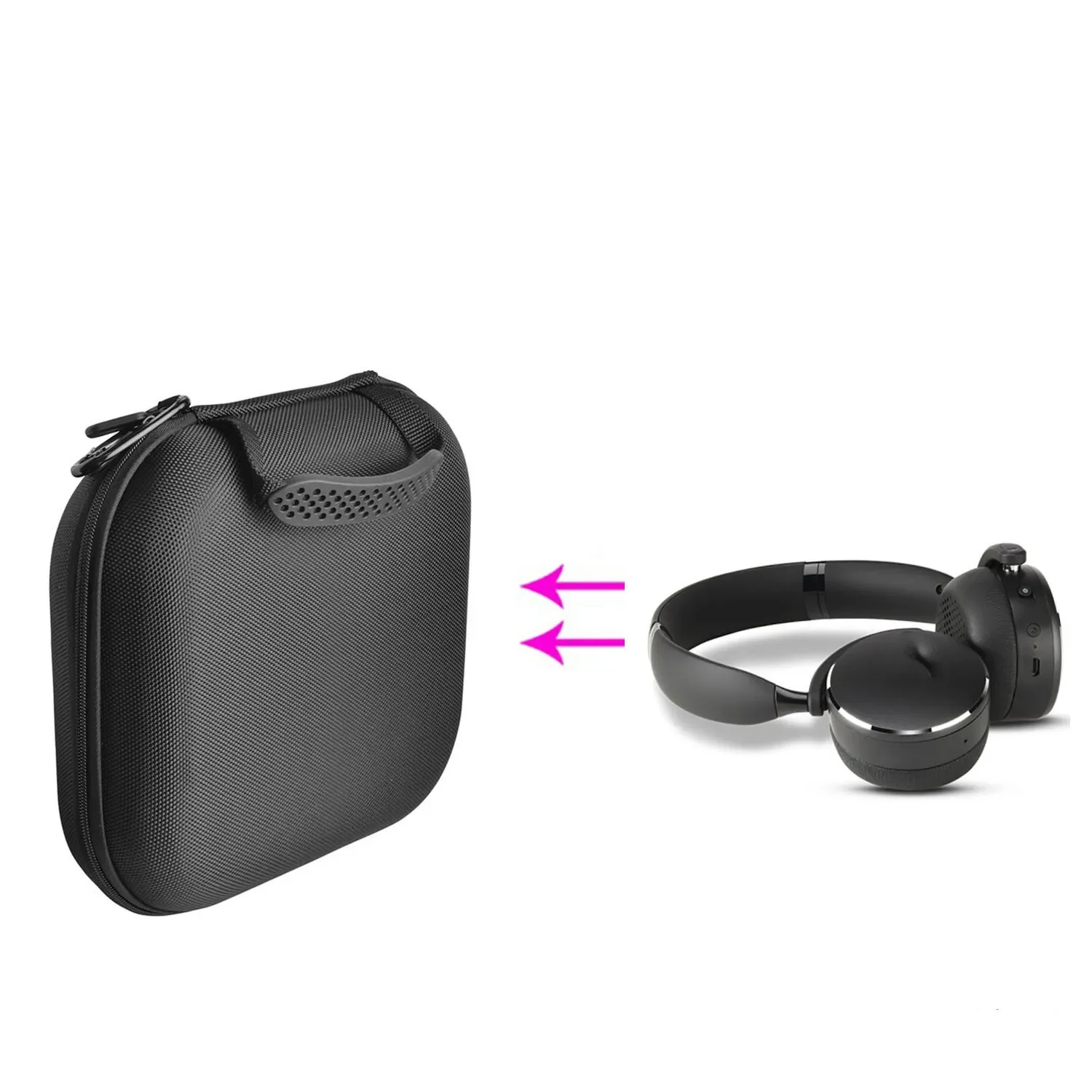 

Сплиттер для динамика, совместимый с беспроводными Bluetooth-наушниками AKG Y500, водонепроницаемый портативный чехол для хранения, сумка для хран...