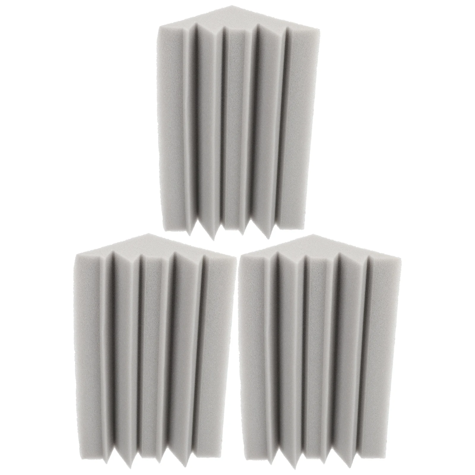 

6Pcs Useful Corner Bass Trap Sound Absorbing Acoustic Foamed Tile for Studio