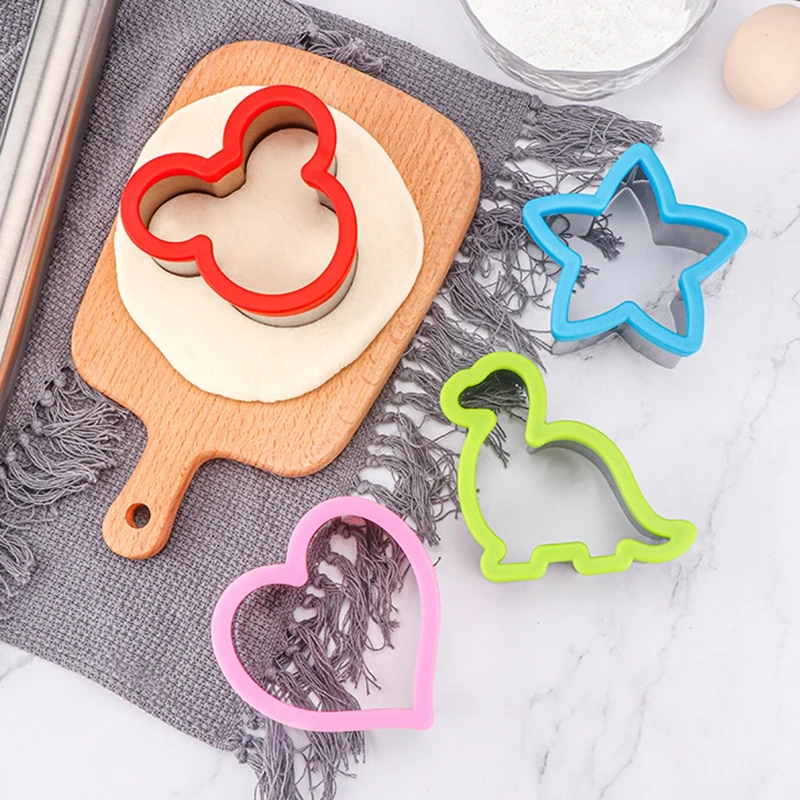 

4 Pcs Bread Sandwich Decruster Sandwich Cutter Pancake Maker Diy Cookie Cutters For Kids Boys Girls Adults Lunch Bento Box