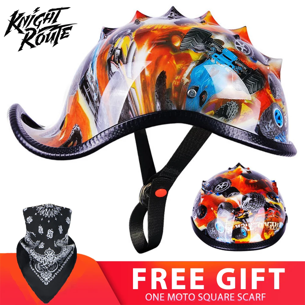 

Мотоциклетный шлем с открытым лицом для мужчин и женщин, винтажный Ретро шлем для езды на мотоцикле