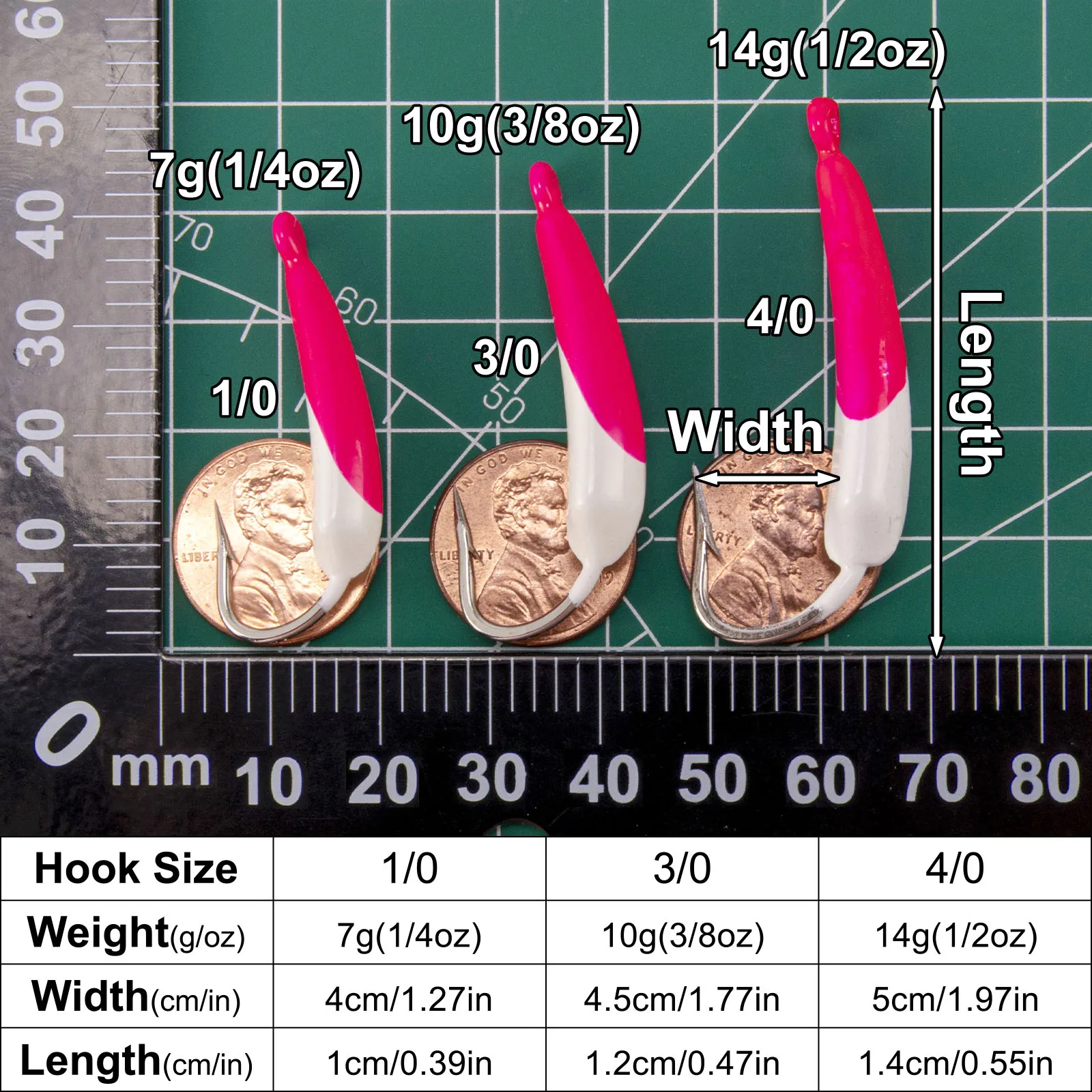 5 шт. рыболовные приманки 7 г 10 14