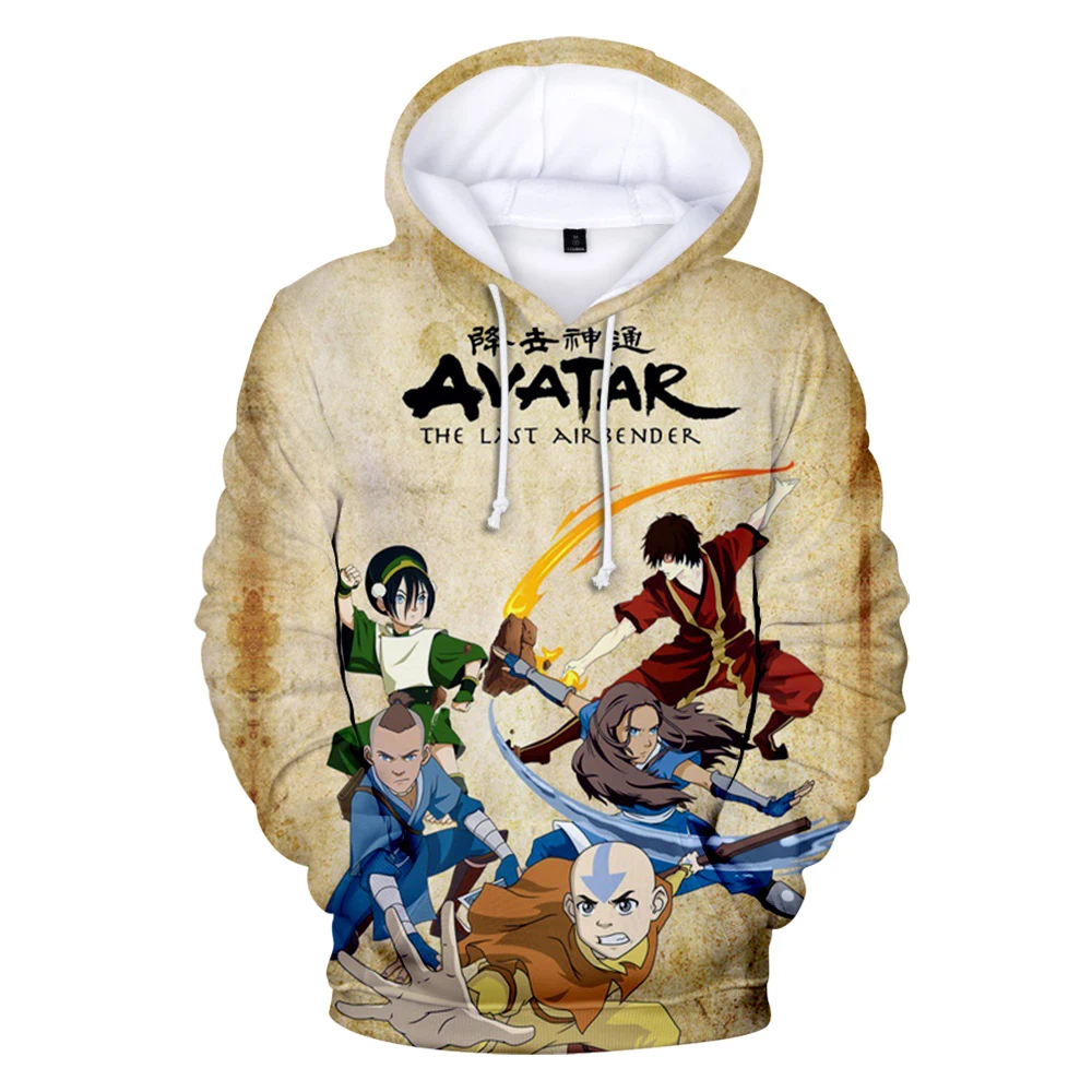 Anime Avatar The Last Airbender Hoodies 3d Print Sweatshirts Boys Girls Unisex Hooded Sweatshirts Cartoons kids Coat