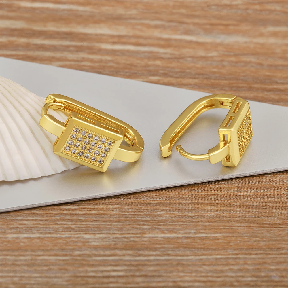 Женские серьги-гвоздики AIBEF классические серьги прямоугольной формы со