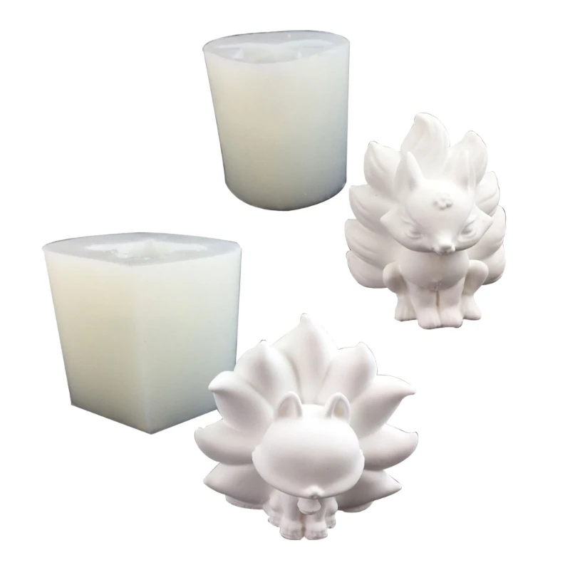 

Nine Tailed Foxes Silicone Mold Scented Candle Mould DIY Table Ornament Tools
