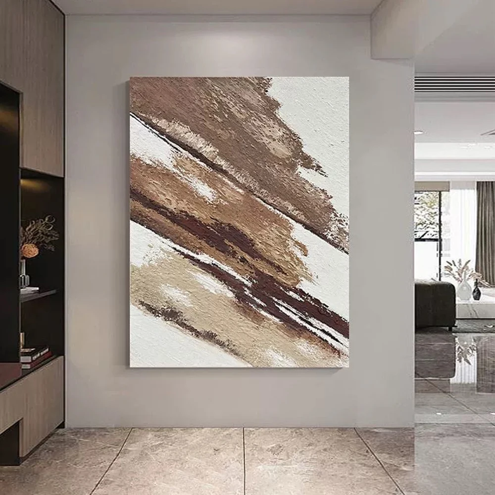 Ручная большая 3D минималистичная настенная живопись Abstarct для домашнего декора