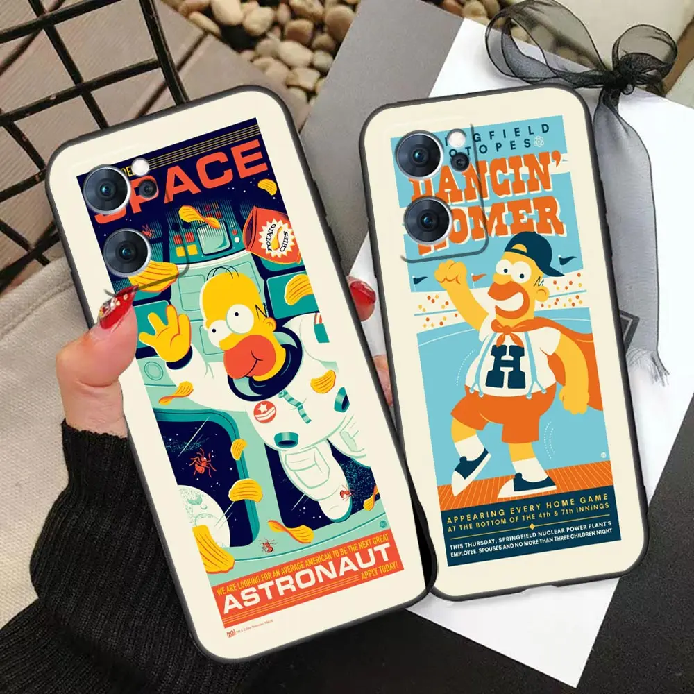 

Disney Funny Cute S-Simpsons Anime Case For Oppo Realme C25 C21 C21Y C20 C12 C11 C3 C2 C1 XT GT GT2 X50 2020 2021 Pro Master 5G