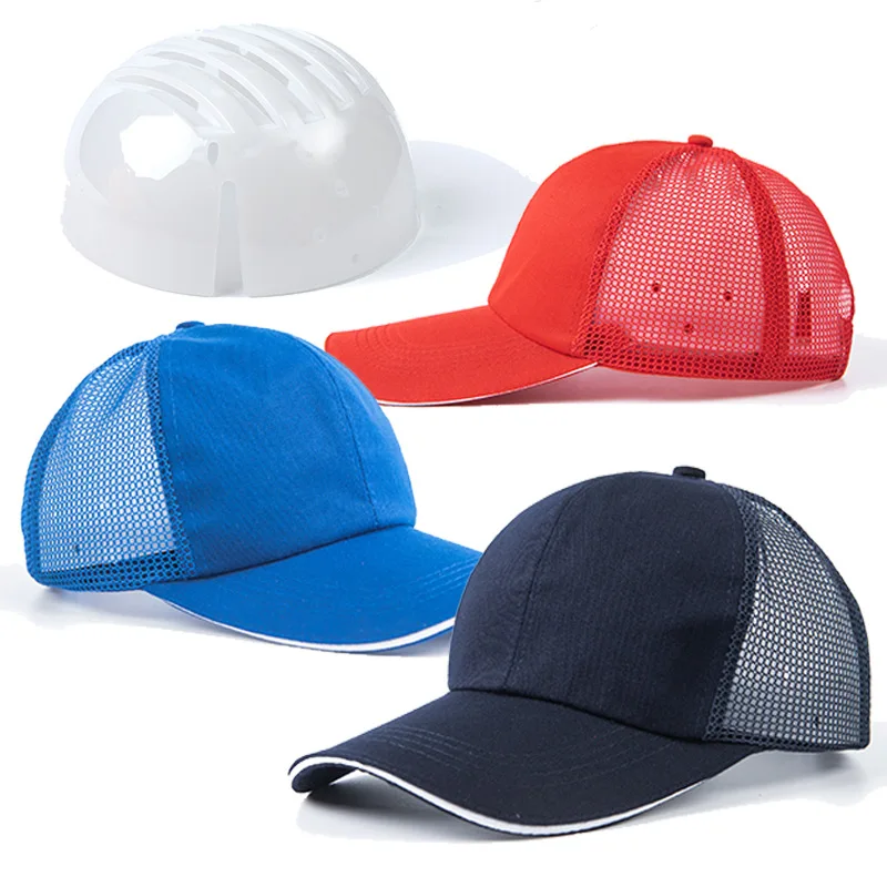 

Summer Mesh Work Safety Bump Cap Helmet Baseball Hat Style Protective Hard Hat For Work Factory Head Protection