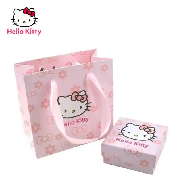 

Hello Kitty Gift Box Set Cartoon Hello Kitty Jewelry Gift Bag Cute Storage Bag Gift Bag