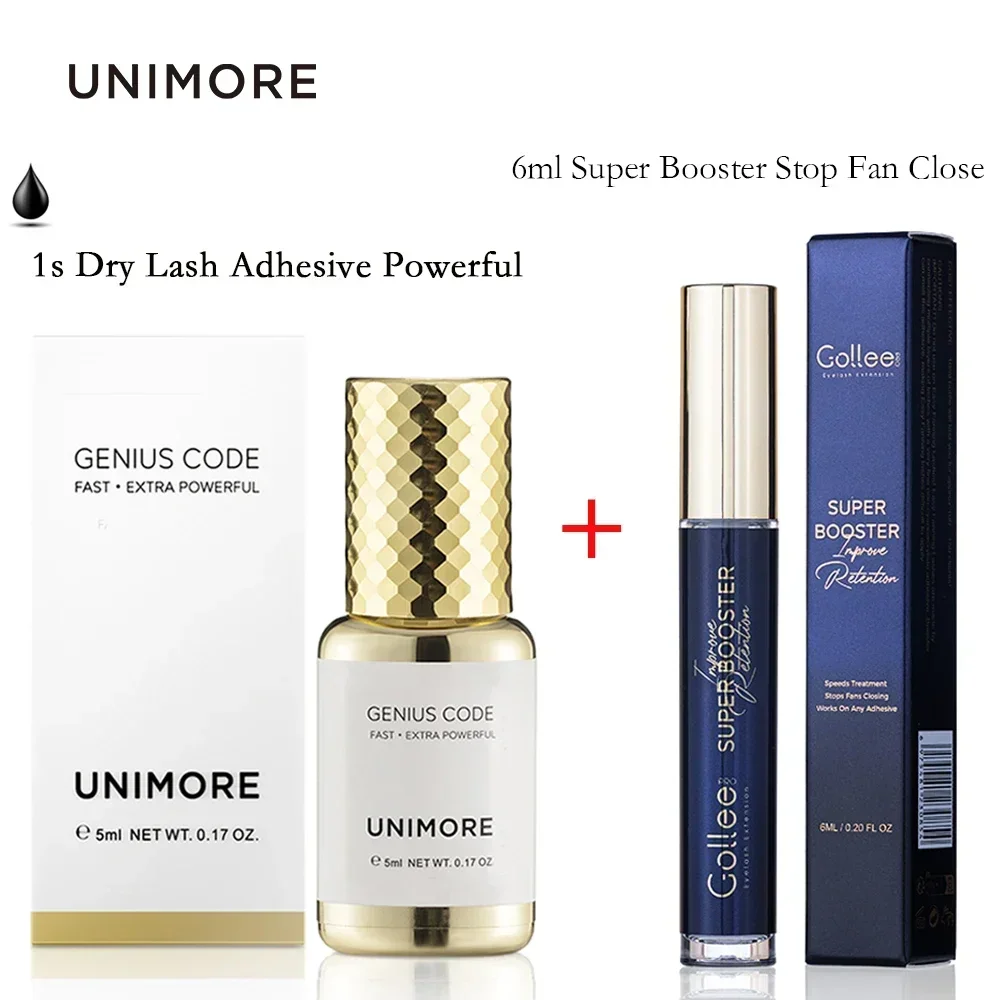 Gollee Glue Accelerator 6 мл Super Booster Help Bond Eyelash unimore 1s Клей для наращивания сухих ресниц 5