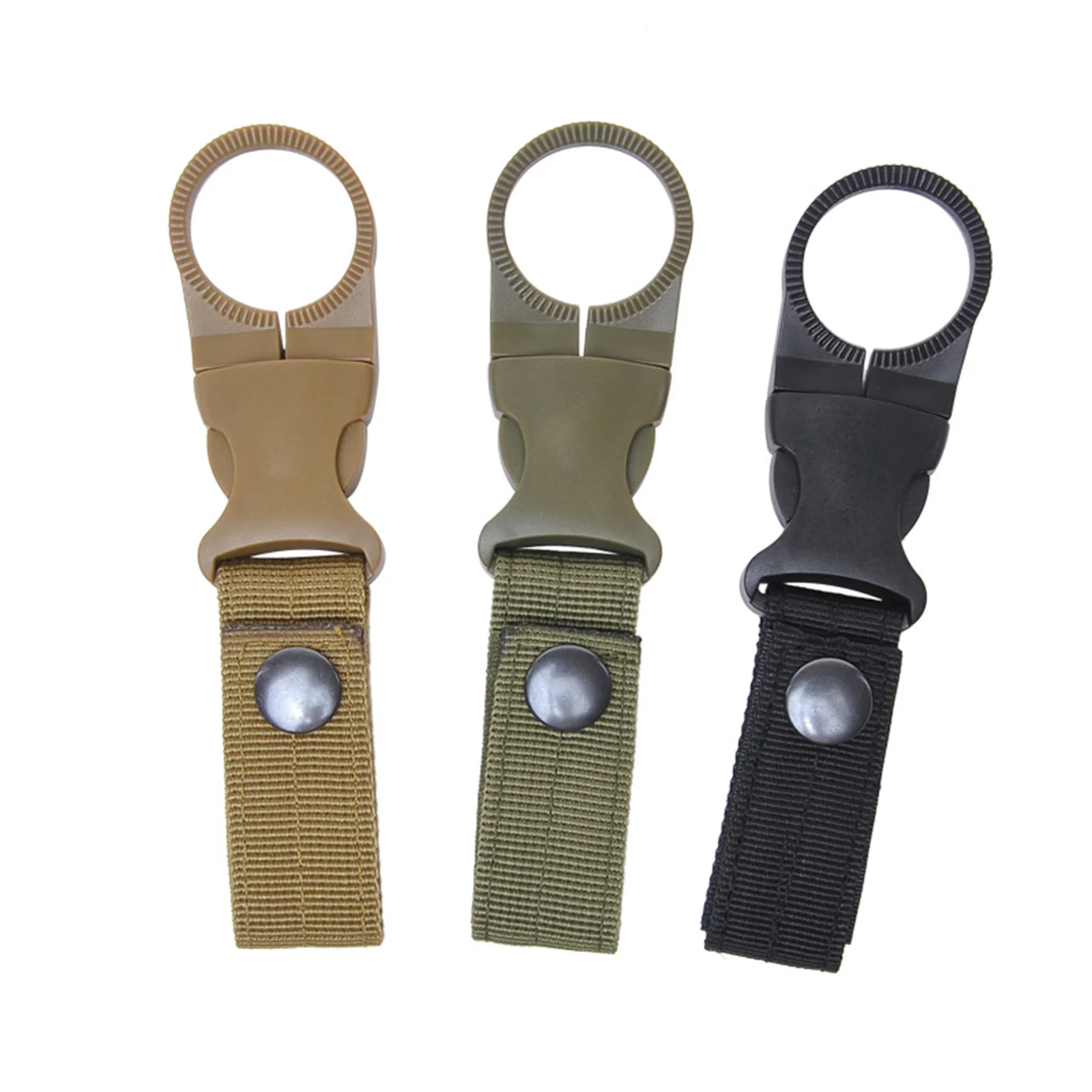 

Outdoor Activities Hanging Bottle Buckle Sporting Goods Camping Hiking Nylon Straps Nylon Webbing Set Of Three Colors