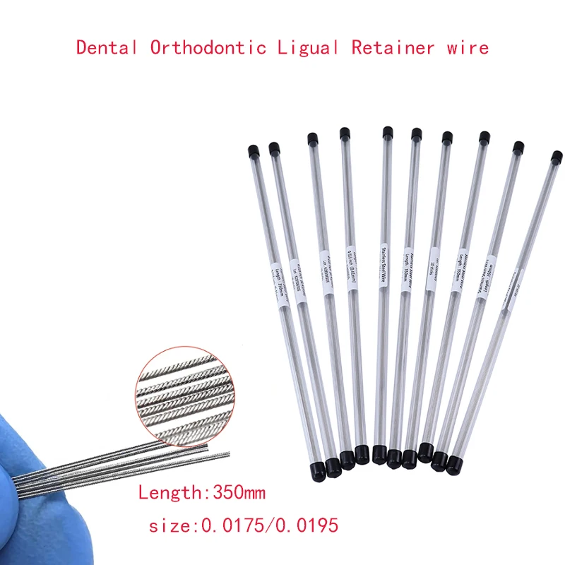 

350mm Dental Orthodontic Lingual Retainer Wire Twist Arch Ligature Wires Stainless Steel 0.0175 0.0195 Dentistry Materials