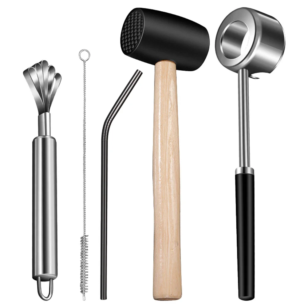 

Tool Opener Meat Straw Tools Opening Hammer Coco Scale Metal Planer Brush Cleaning Skin Bottle Nut Open Easy Steel Stainless