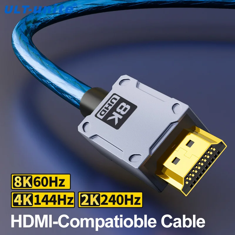 8K HDMI-совместимый кабель 4K @ 120 Гц HDTV 2 1 48 Гбит/с адаптер для RTX 3080 eARC HDR видеошнур
