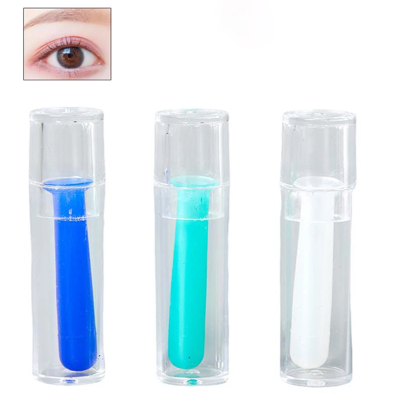 

1PCS Useful Travel Practical Soft Hollow Silica Gel Stick Small Suction Cups Stick for Contact Lenses Mini Lens Remove Clamps