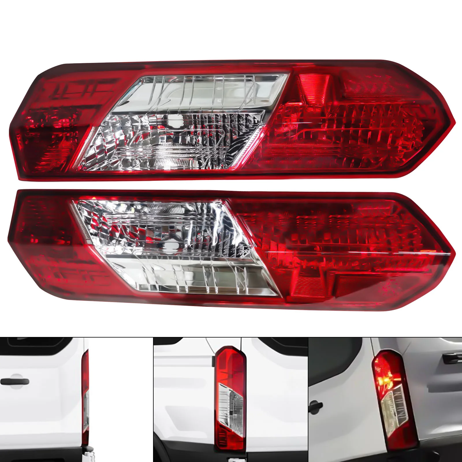 Tail Lights Rear Lamps Right & Left Side CK4Z13404A FO2801242 For 2015-2020 Ford Transit T150/250/350