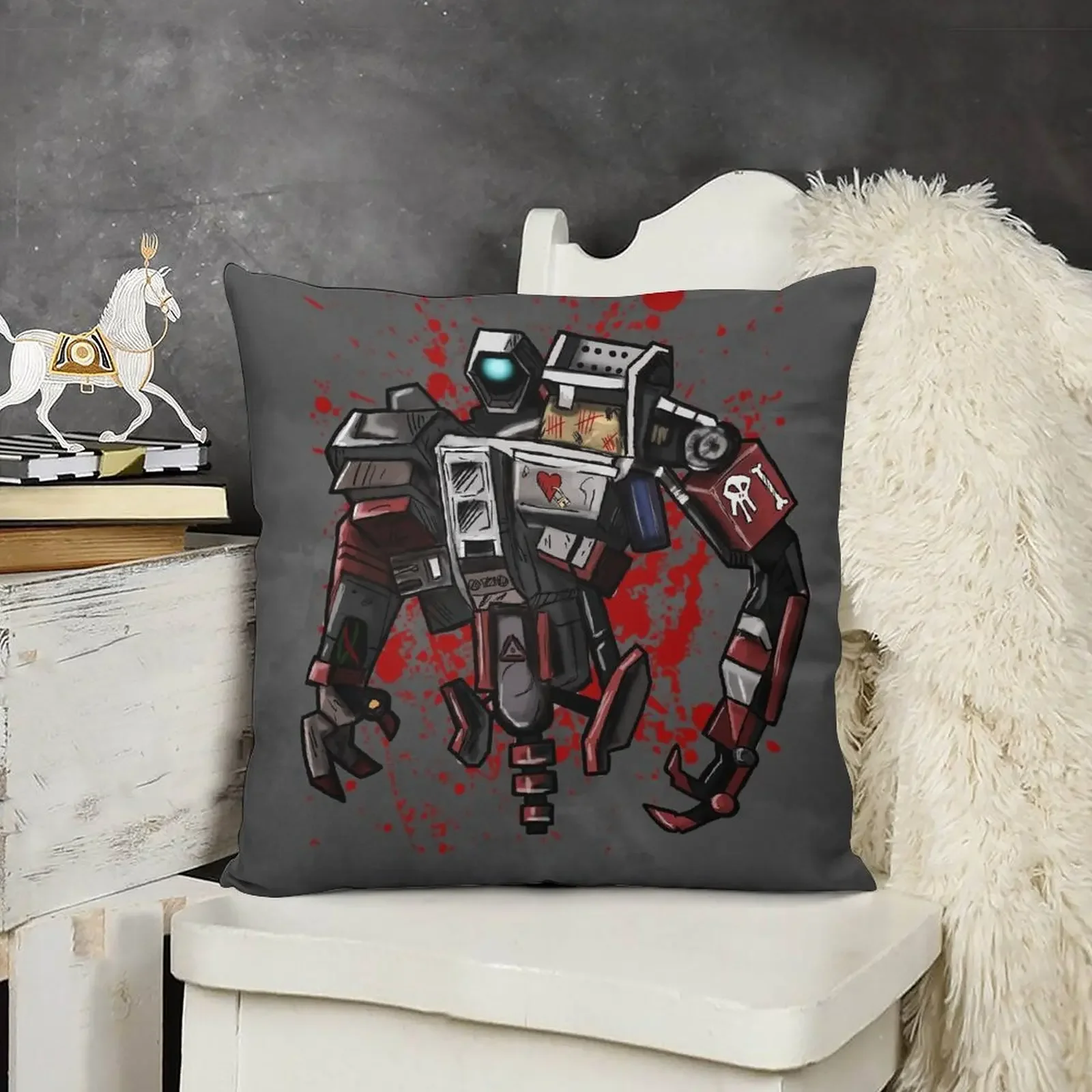 Deathtrap Печатная декоративная подушка из полиэстера